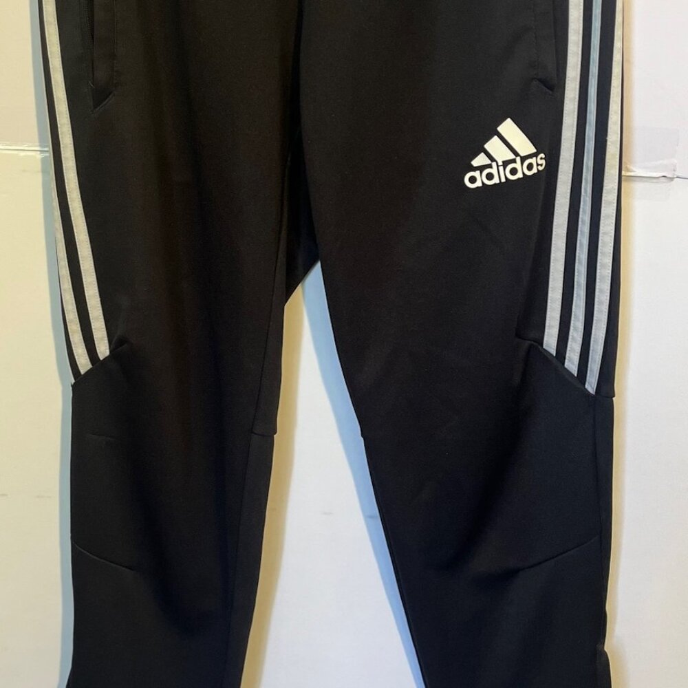 Adidas ClimaCool Pants Men’s Small Black 3-Stripes Tapered Track Athletic